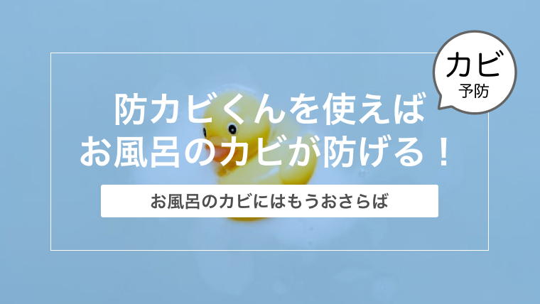 防カビくんを使えばお風呂のカビが防げる！