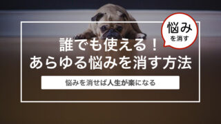 誰でも使える！あらゆる悩みを消す方法〜悩みを消せば人生が楽になる〜